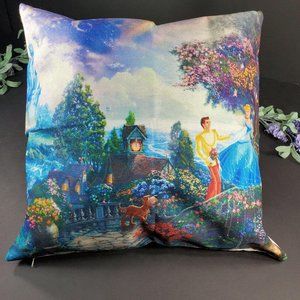 Disney Inspired Cinderella Thomas Kinkade Decorative Pillowcase
